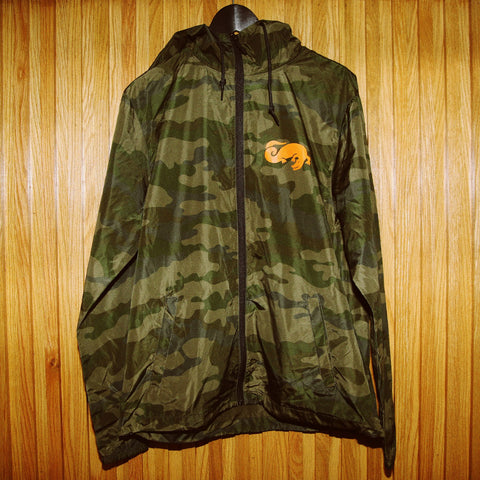 King State Camo Hooded Windbreaker Jacket