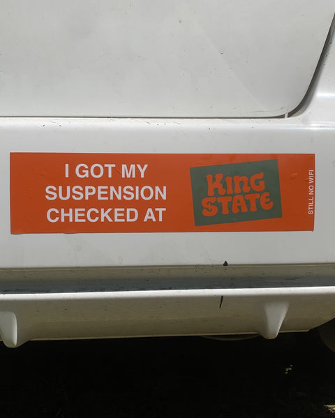 Suspension Bumper Sticker